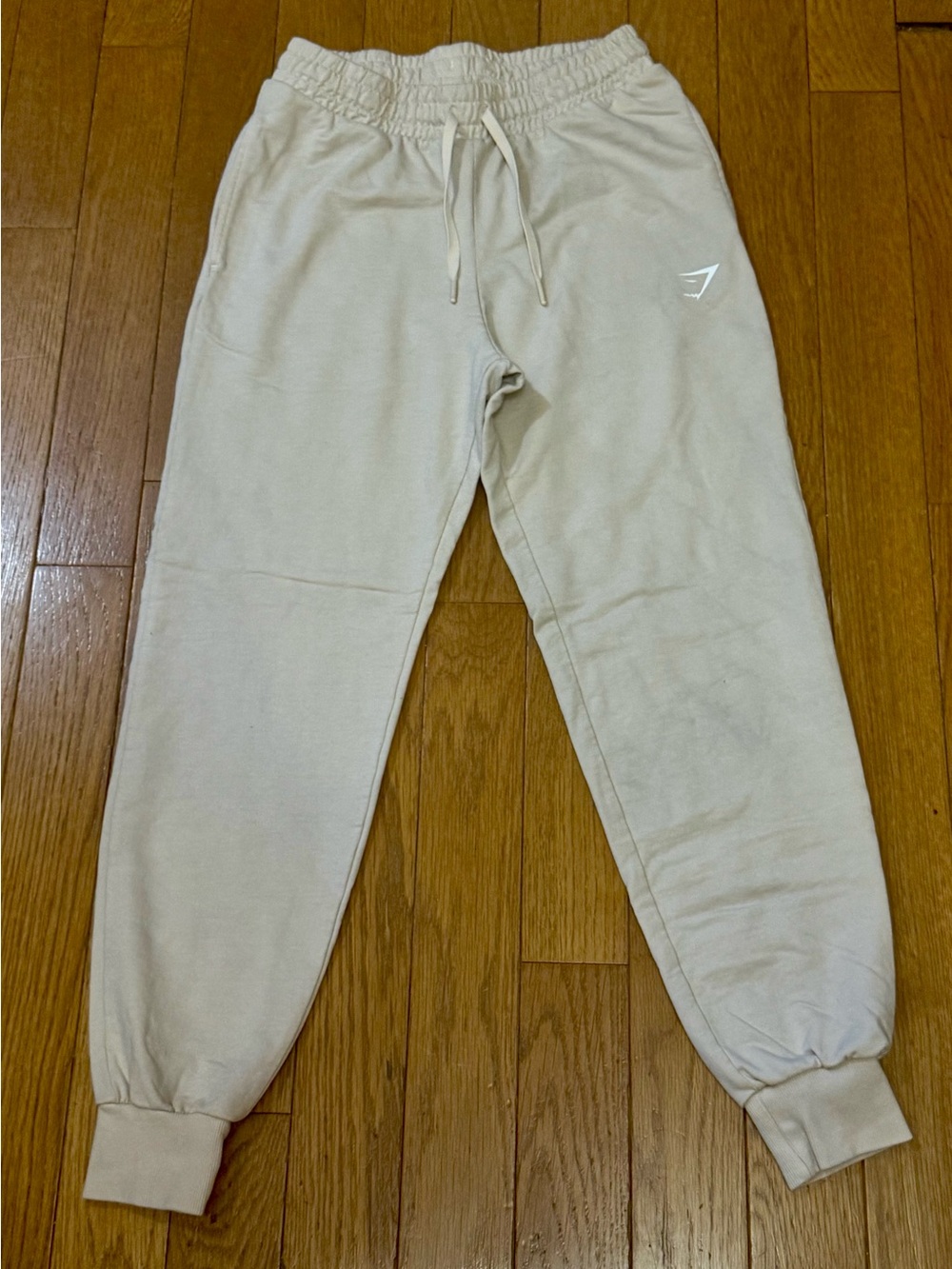 Gymshark Cream Track Joggers